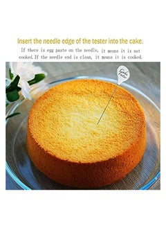 erorex 【3 Pcs】 Cake Tester Needle Reusable Metal Cake Probe Cake Testing Needle for Baking,Home Bakery Muffin Bread Skewer Cake Testing Stick  - Image 4