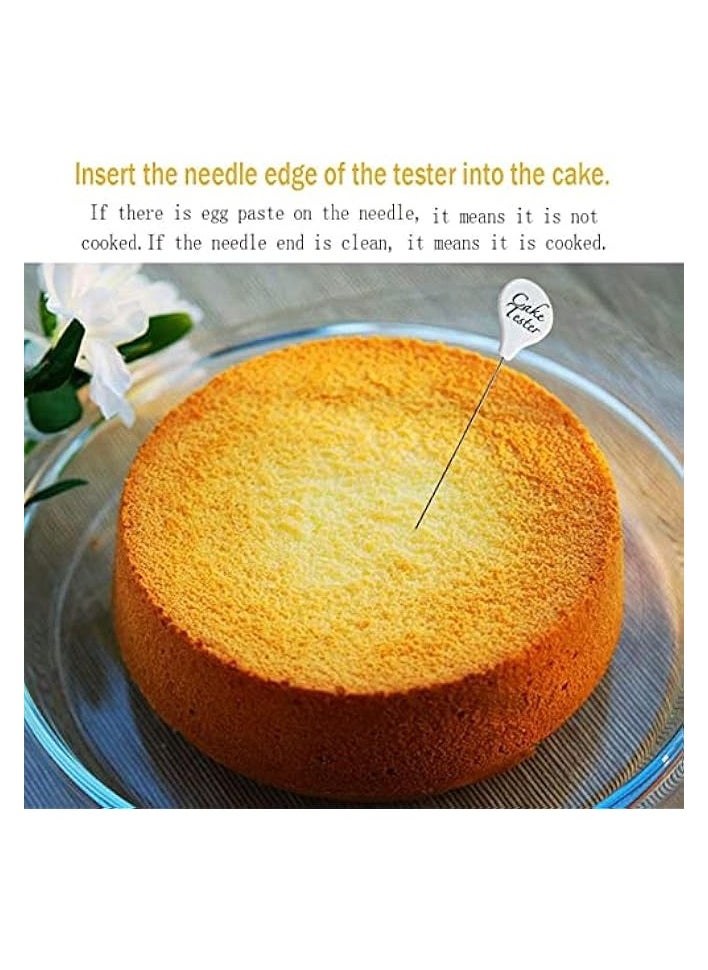 erorex 【3 Pcs】 Cake Tester Needle Reusable Metal Cake Probe Cake Testing Needle for Baking,Home Bakery Muffin Bread Skewer Cake Testing Stick  - Image 4