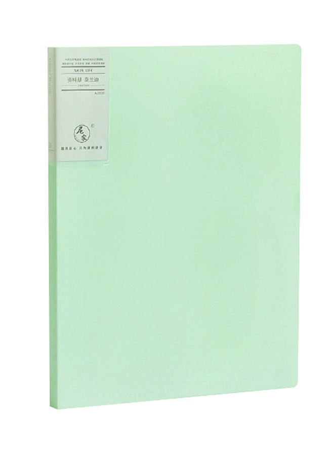 NIBEMINENT A4 Size 30 Pocket Sheets Presentation Book Green