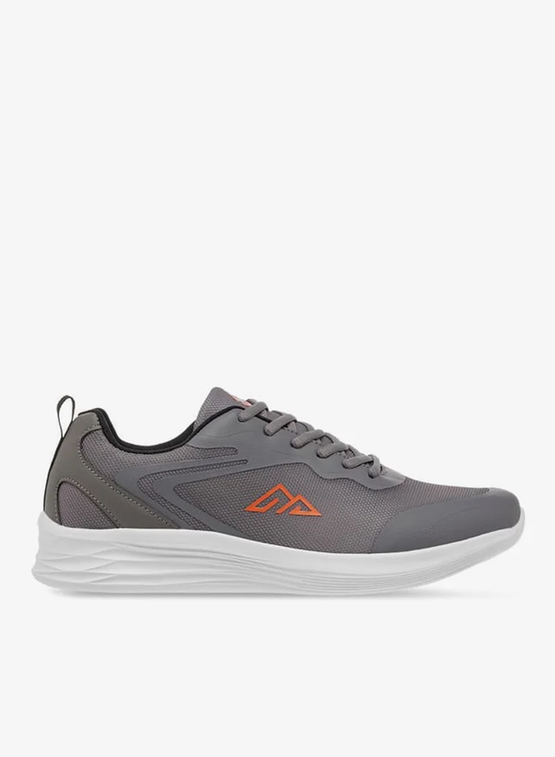 Men by Shoexpress Logo Detail Lace-Up Sports Shoes