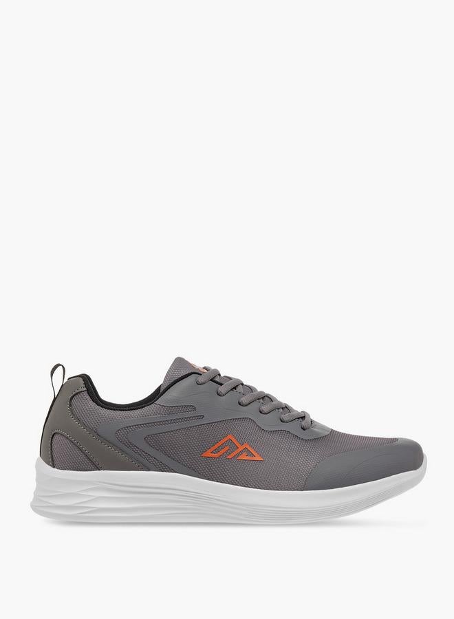 Oaklan by Shoexpress Men by Shoexpress Logo Detail Lace-Up Sports Shoes - Image 3