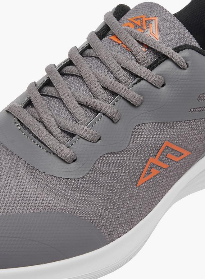 Oaklan by Shoexpress Men by Shoexpress Logo Detail Lace-Up Sports Shoes - Image 4