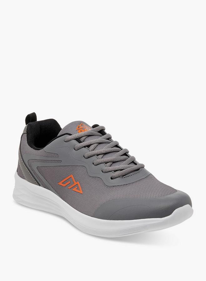 Oaklan by Shoexpress Men by Shoexpress Logo Detail Lace-Up Sports Shoes - Image 1