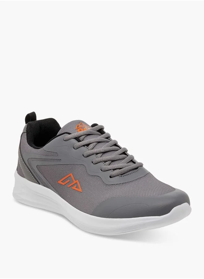 Oaklan by Shoexpress Men by Shoexpress Logo Detail Lace-Up Sports Shoes