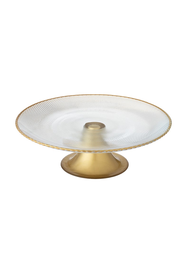 Dania A glass serving dish with a base for nuts, fruits, and all other servings - Image 1