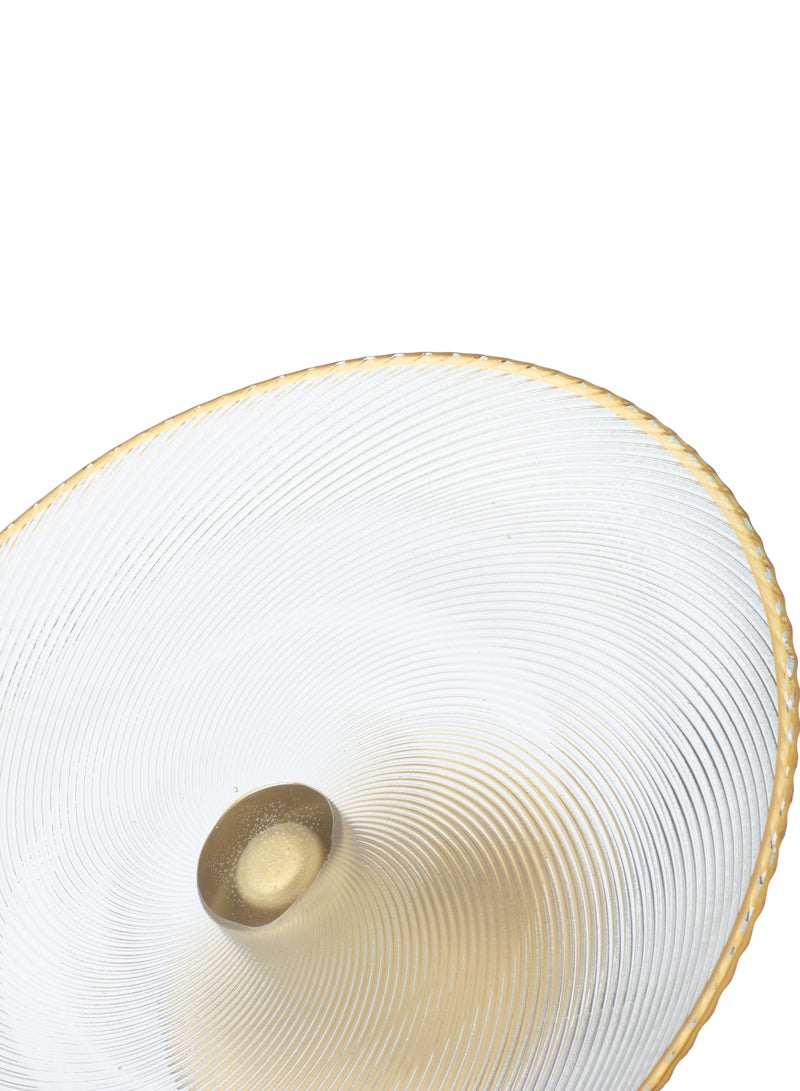 Dania A glass serving dish with a base for nuts, fruits, and all other servings - Image 2