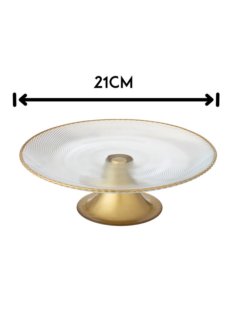 Dania A glass serving dish with a base for nuts, fruits, and all other servings - Image 3