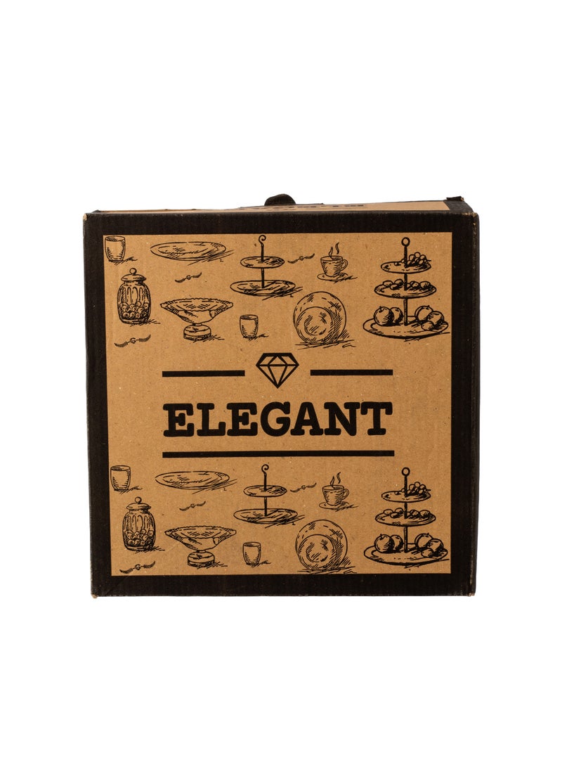 Dania A glass serving dish with a base for nuts, fruits, and all other servings - Image 4