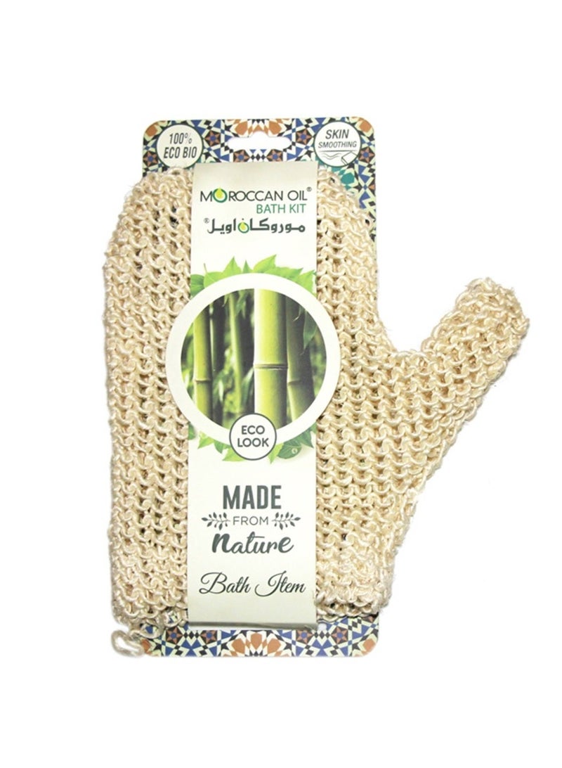 Moroccan Oil Sisal Bath Mitt Luffa - Image 1