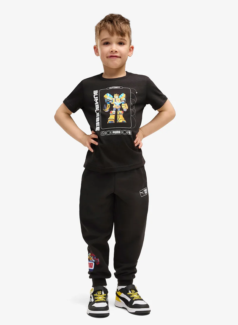 Puma PUMA Black Kids Transformers Graphic T-Shirt  | Best Price UAE
