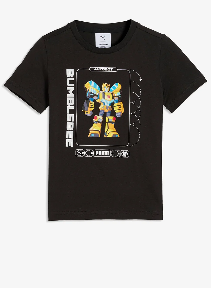 Puma PUMA Black Kids Transformers Graphic T-Shirt  | Best Price UAE