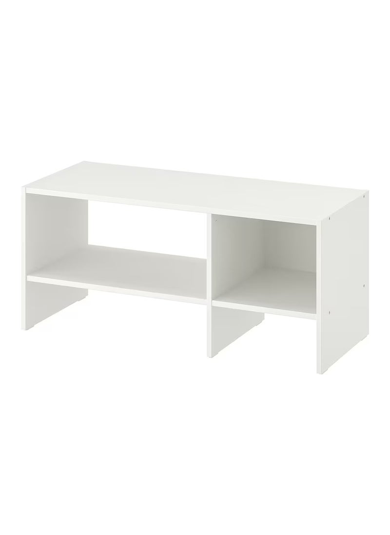 Tv Bench - Tv Stand - Tv Table Particleboard & Fibreboard White 90x35x40 cm
