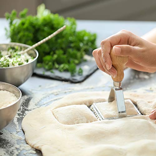 Fox Run 57670 Ravioli Cutter Stamps, Round & Square, Set of 2 , 2.75 x 4.75 x 5.75 inches - Image 4