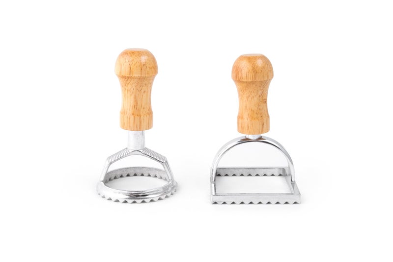 Fox Run 57670 Ravioli Cutter Stamps, Round & Square, Set of 2 , 2.75 x 4.75 x 5.75 inches - Image 1