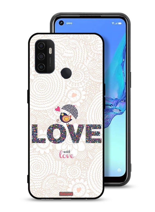 Tolwak Oppo A53 4G Protective Case Cover Love With Love - Image 1