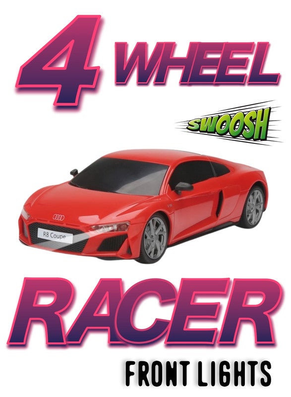 gearbox Kool Speed 1:24 R/C Audi R8 Coupé Remote Control Sports Car Toys For Kids  3 Years+ (Red) - Image 3