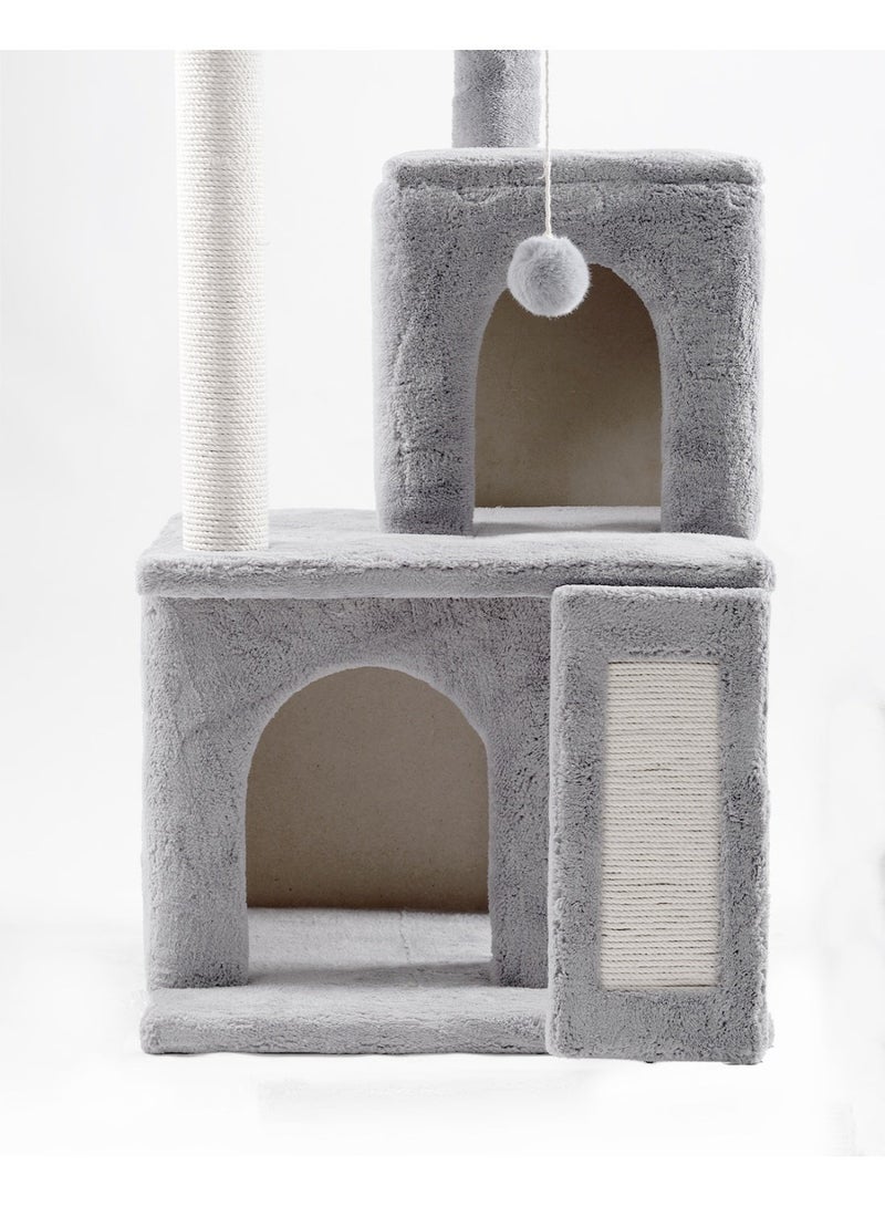Multi-Level Cat Tree with Condos & Hammocks 90cm - Image 4