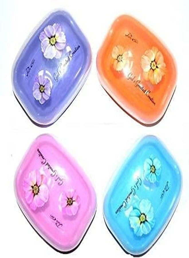 Blumfye Plastic Soap Dish Set of 4 pcs (Multicolour -Colour May Vary, Standard) - Image 1