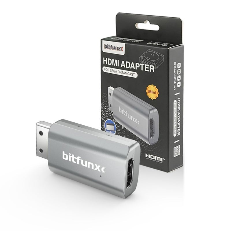 BITFUNX Dreamcast HDMIâ„¢ Adapter - Supports VGA to HDMIâ„¢, Plug & Play Video Game Adapter with No Lag, Mini HD Video Audio Converter for Dreamcast Game Console All Version - Image 1