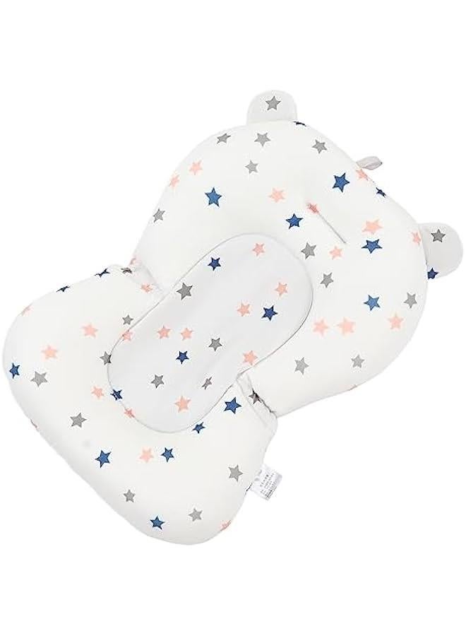 وسادة مقعد حمام الطفل، حصيرة دعم حمام عائمة قابلة للطي وقابلة للتعديل، وسادة مقعد حوض استحمام للأطفال حديثي الولادة، حصيرة حوض استحمام غير قابلة للانزلاق، وسادة حوض استحمام للأطفال من عمر 0 ​​إلى 12 شهرًا - Image 5