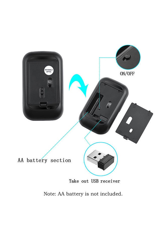 NIBEMINENT Portable Mini Mouse Black  - Image 3