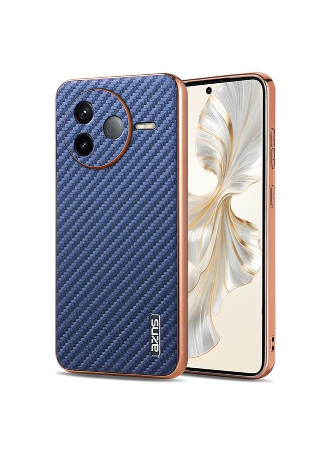 The Bros Case For Redmi K80 Electroplated Edge Carbon Fiber Texture Phone Case