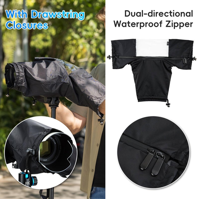 Kiorafoto Professional Waterproof Camera Rain Cover for Canon for Nikon for Sony for Fujifilm and More DSLR Mirrorless Cameras with Lens, Camera Accessories for Photography - Image 4