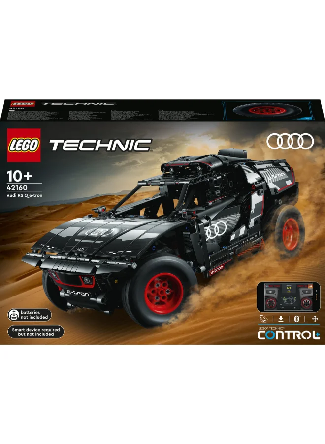 ليغو مجموعة أودي آر إس كيو إي ترون 42160 من ™LEGO® Technic للأطفال بعمر +10 الذين يحبون سيارات الرالي والتحكّم عن بُعد (914 قطعة)