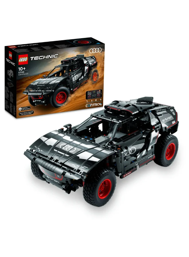 ليغو مجموعة أودي آر إس كيو إي ترون 42160 من ™LEGO® Technic للأطفال بعمر +10 الذين يحبون سيارات الرالي والتحكّم عن بُعد (914 قطعة)