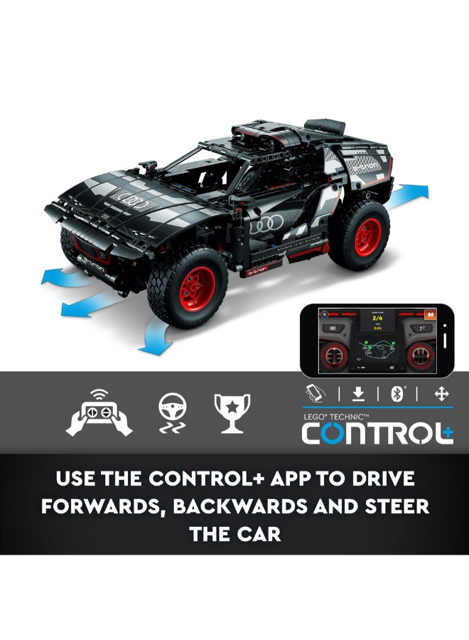 ليغو مجموعة أودي آر إس كيو إي ترون 42160 من ™LEGO® Technic للأطفال بعمر +10 الذين يحبون سيارات الرالي والتحكّم عن بُعد (914 قطعة) - Image 5