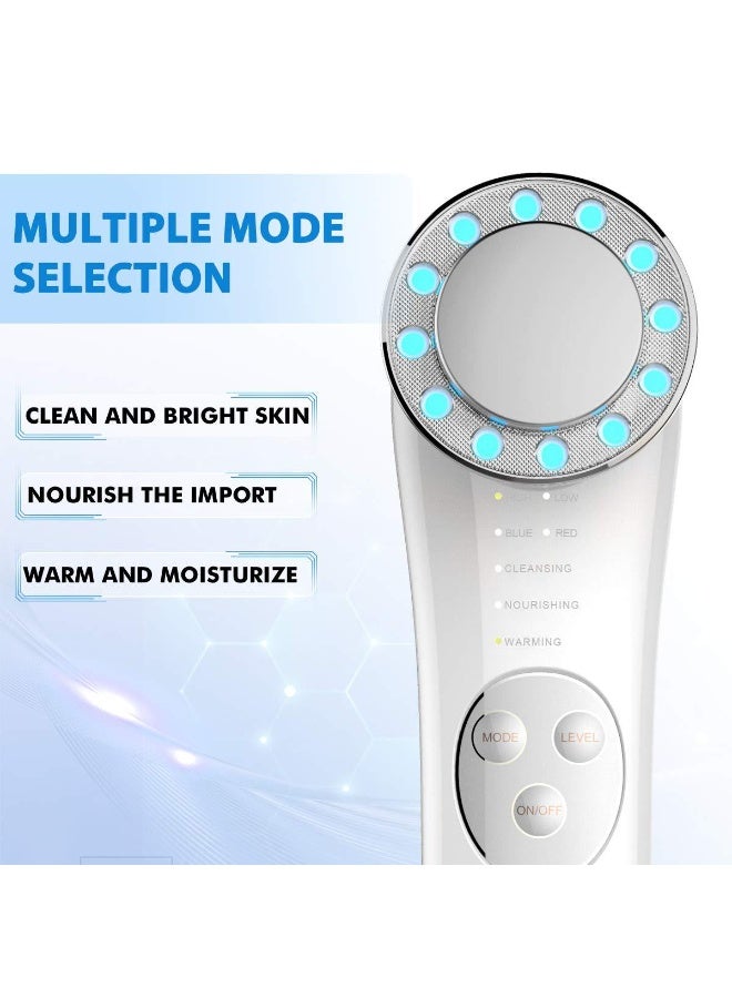 عام جهاز تدليك الوجه لشد البشرة، جهاز العلاج بالضوء LED 3 ألوان، جهاز التجميل بترددات الراديو 7 في 1 EMS جهاز تدليك الوجه لمكافحة الشيخوخة وتجديد الشباب - Image 3