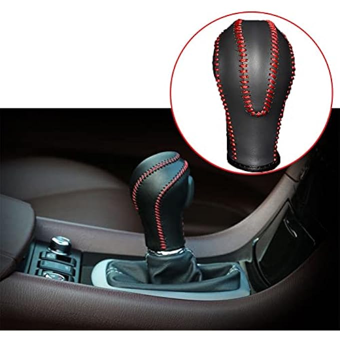 Unity Genuine Leather Gear Shift Knob Cover for Infiniti G25 G35 G37  FX35 FX37 FX50 EX35 EX37 EX25  QX56 QX80 QX70 QX50 Q60 Q40  for Infiniti G37 - Image 5