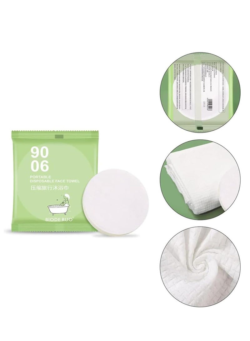 SOLARAE 2 Pcs Portable Mini Compressed Towel Travel Disposable Towels Tablets Soft Wipes Expandable Compact Washcloths for Home Camping Hiking - Image 3