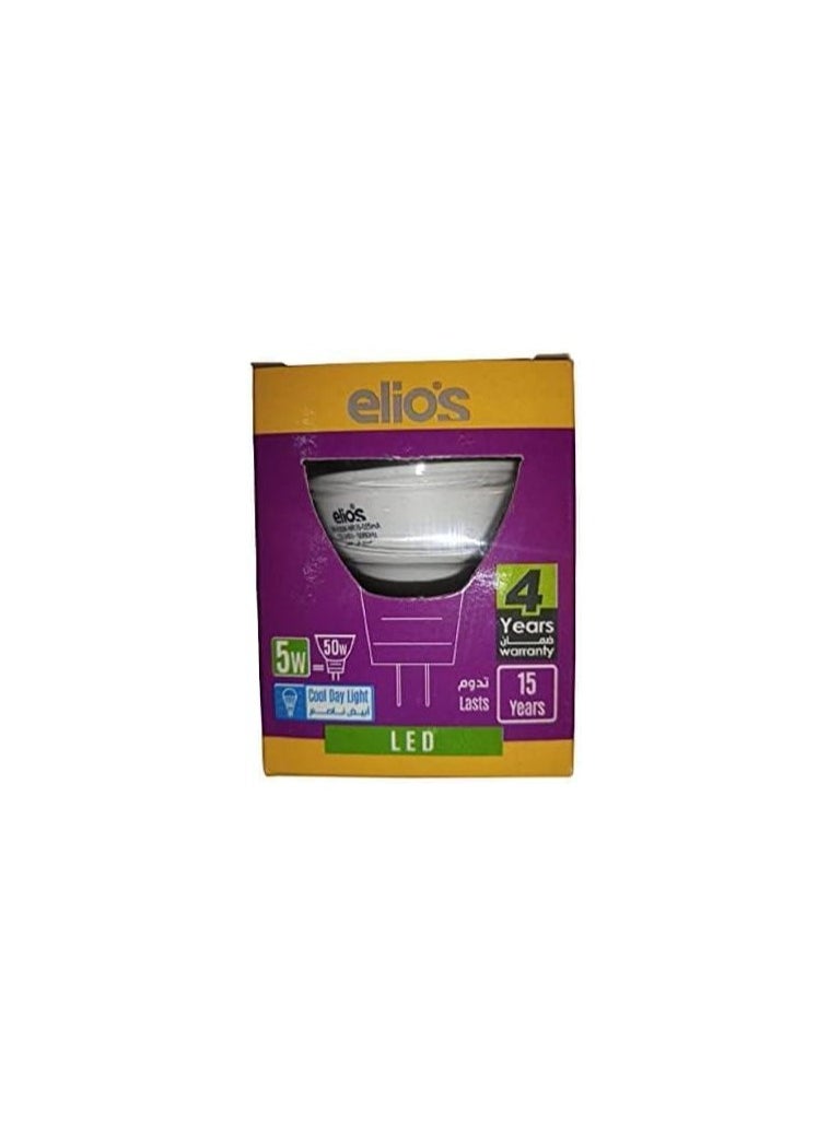 Elios - LED bulb with frosted glass, white or yellow (set of 3) from Elios GU5.3 - Image 1