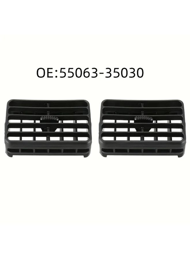 Black Air Conditioning Vent Cover Compatible with Toyota 4Runner Part 55063 35030 - Image 4