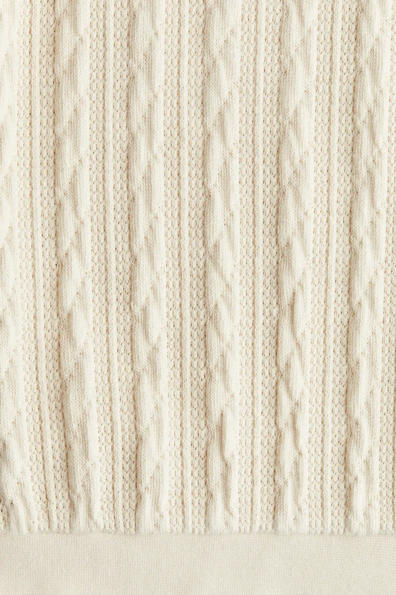 H&M Cable-knit look hoodie