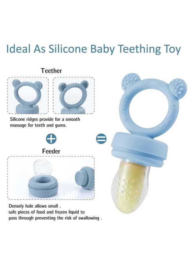 KERRT KEERT Baby Fruit Feeder with Popsicle Mold, Teething Teethers for Babies 3-12 Months,Teething Toys for Babies Feeding Gift  - Image 1