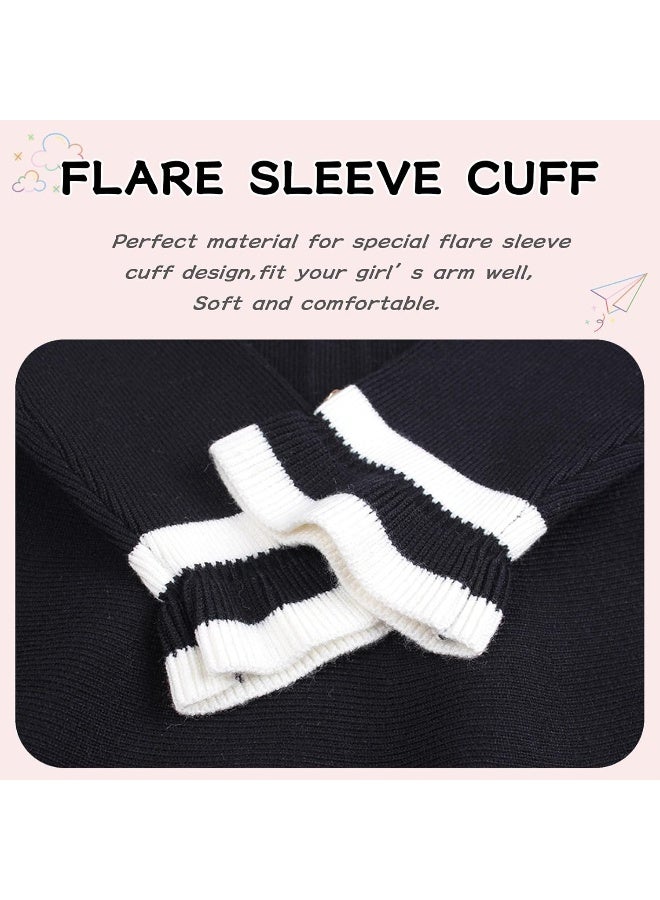 WeddingPach Ruffles Baby Girls Cardigan Warm Infant Toddler Sweater Dress Girls Long Sleeve V-Neck Cardigans Autumn Winter  - Image 4