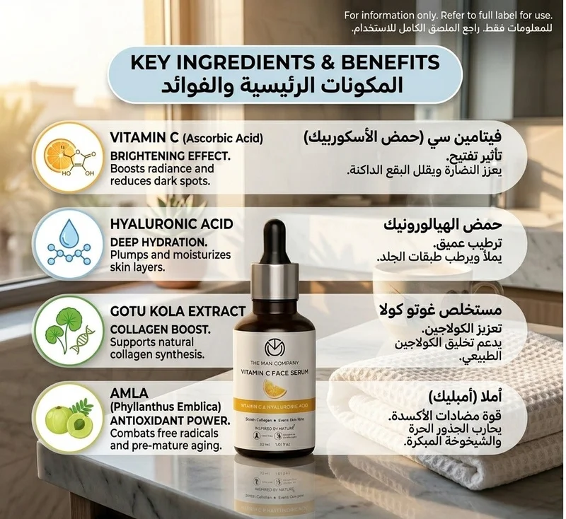 ذا مان كومباني سيروم فيتامين سي للوجه 30 مل