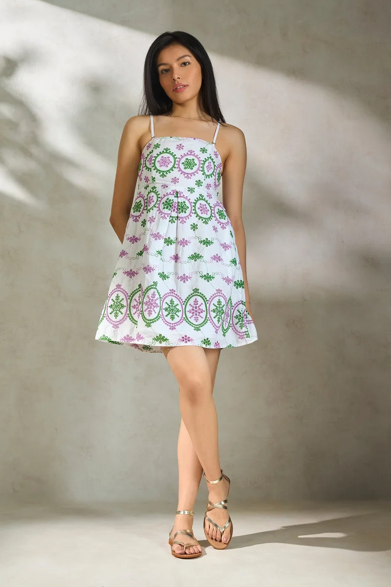 فيرجيو Floral Sundress Dress