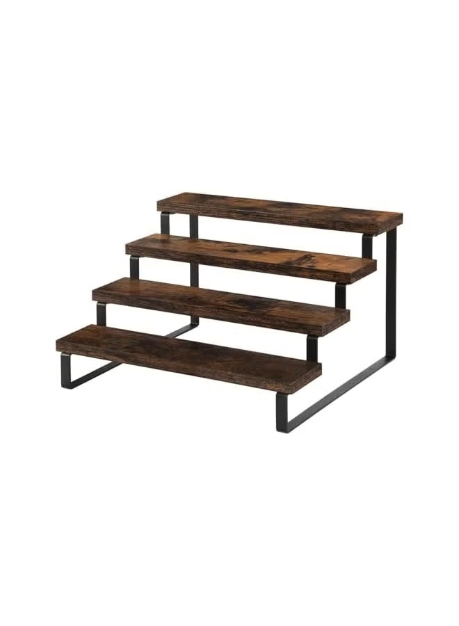 الإخوة حامل عرض خشبي، حامل منظم للعطور من 4 طبقات، أرفف عرض متوافقة مع شخصيات فانكو بوب، كب كيك، عطر، حلوى، حامل كب كيك من 4 طبقات، أرفف حلوى للحفلات - Image 2