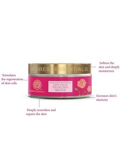 Forest Essentials Radiance Renewal Body Cream Indian Rose Absolute | Ayurvedic Moisturising Body Cream For Dry Skin | Shea Butter & Rose Essential Oil For Glowing Skin  - Image 2