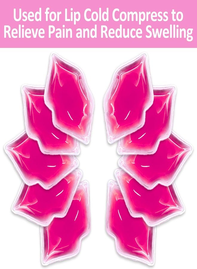 Deyuoau Reusable Lip Ice Packs for Swelling Relief – Cold Compress for Lips, Post-Procedure Recovery, and Soothing Comfort (10PCS, Soft Gel Design - Image 2