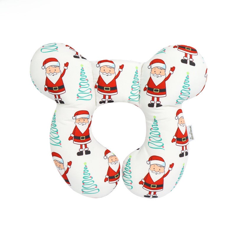 New Cartoon U-Shaped Pillow for Baby Neck SupportSanta Claus Plus Santa Claus Plus