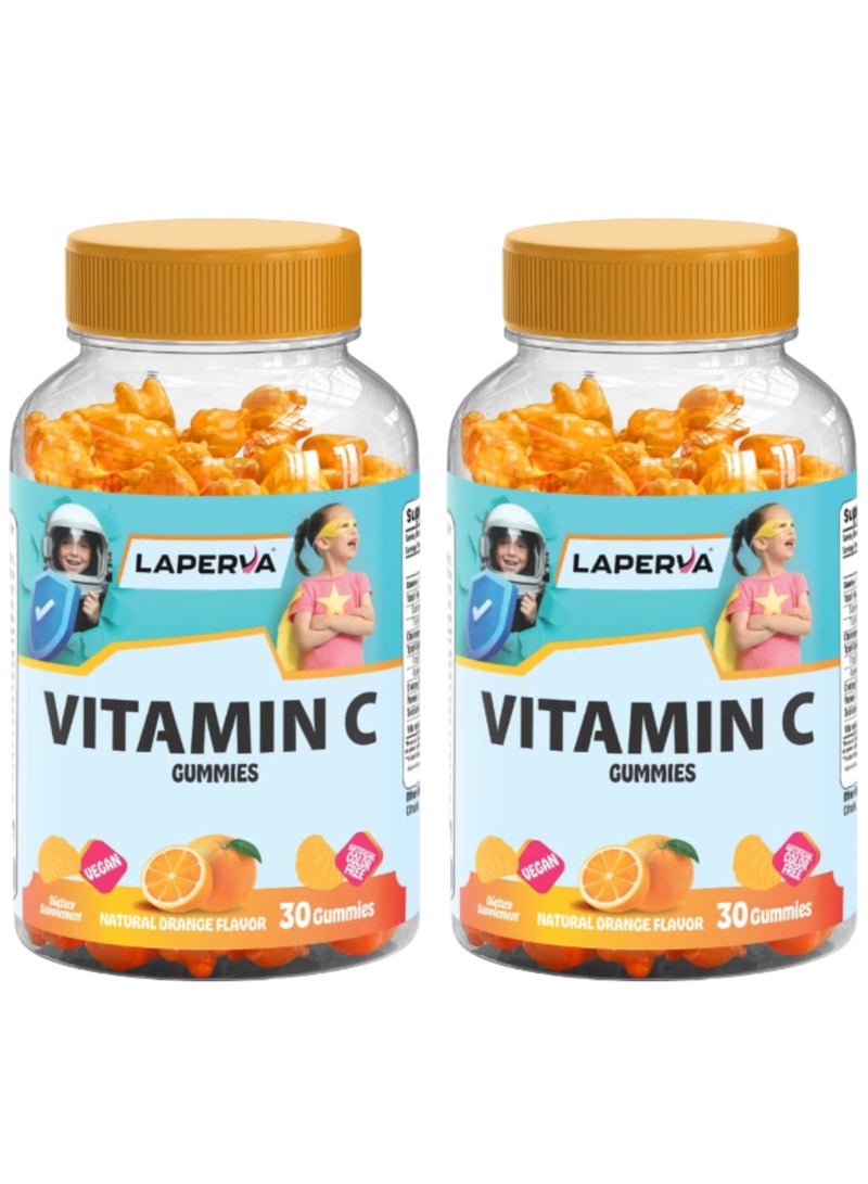 Laperva Smart Kids Vitamin C, 125 mg, 30 Veggie Gummies, Supports Immune Health, Pack of 2 - Image 2