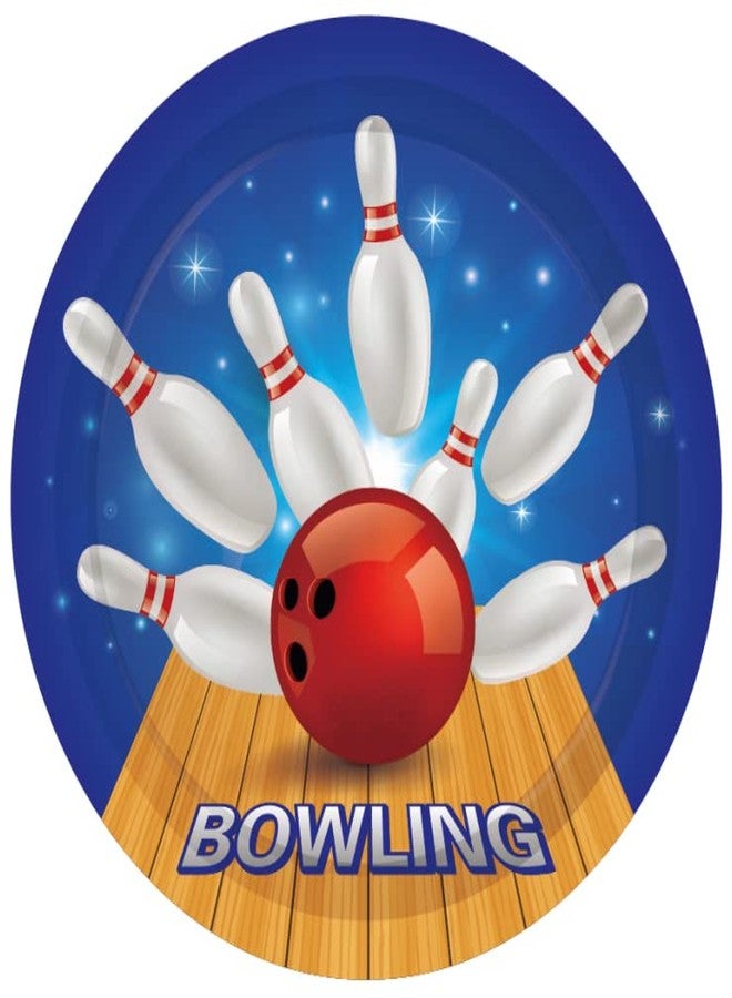 Lide Road Bowling Party Plates and Napkins Serves 24 Gusets 64 Pcs Bowling Theme Party Supplies Bowling Party Paper Plates, Bowling Party Napkins for Bowling Birthday Party Supplies Sports Theme Party Pack - Image 4