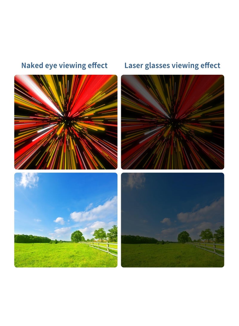 Laser Glasses Eye Protection, Laser Safety Glasses IPL 200-2000nm, Red Light Therapy Glasses, Ipl Glasses For Laser Cosmetology Operator Eye Protection And Laser Hair Removal Treatment (2 Pcs)