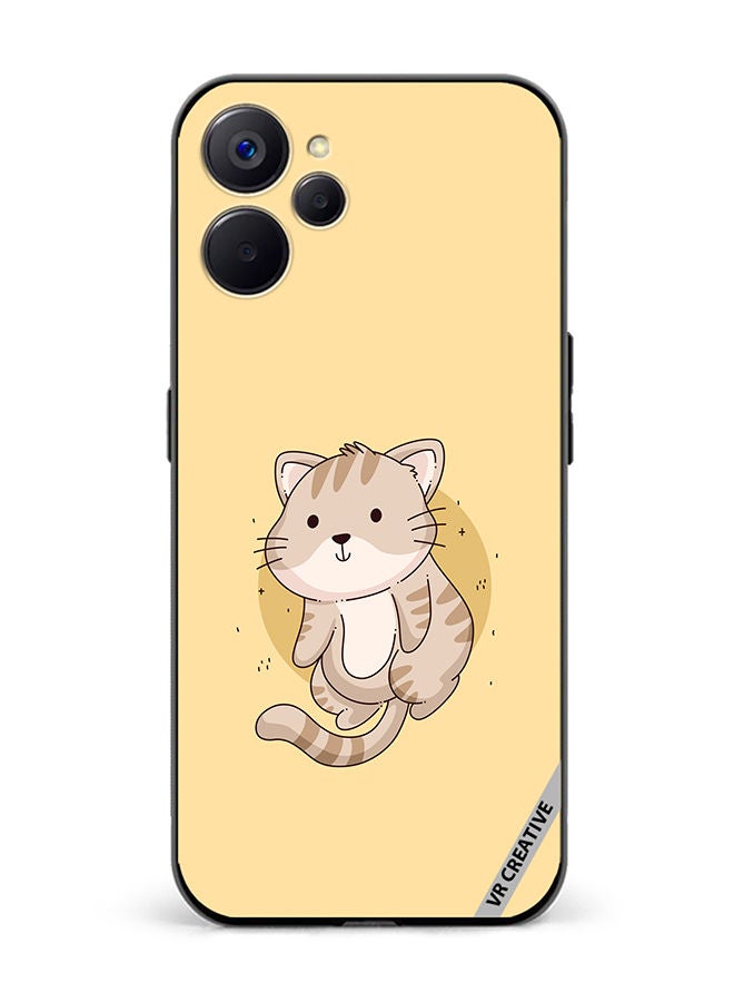 VR CREATIVE Protective Case Cover For Realme 10 5G Cutie Cat Design Multicolour - Image 1