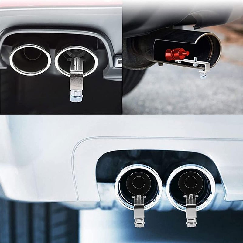 Middrivr 2PCS Car Turbo Whistle, Aluminum Alloy Universal Turbo Whistle, XL Size Aluminum Alloy Universal Turbo Sound Exhaust Muffler Pipe Whistle Car Roar Make (Red) - Image 5