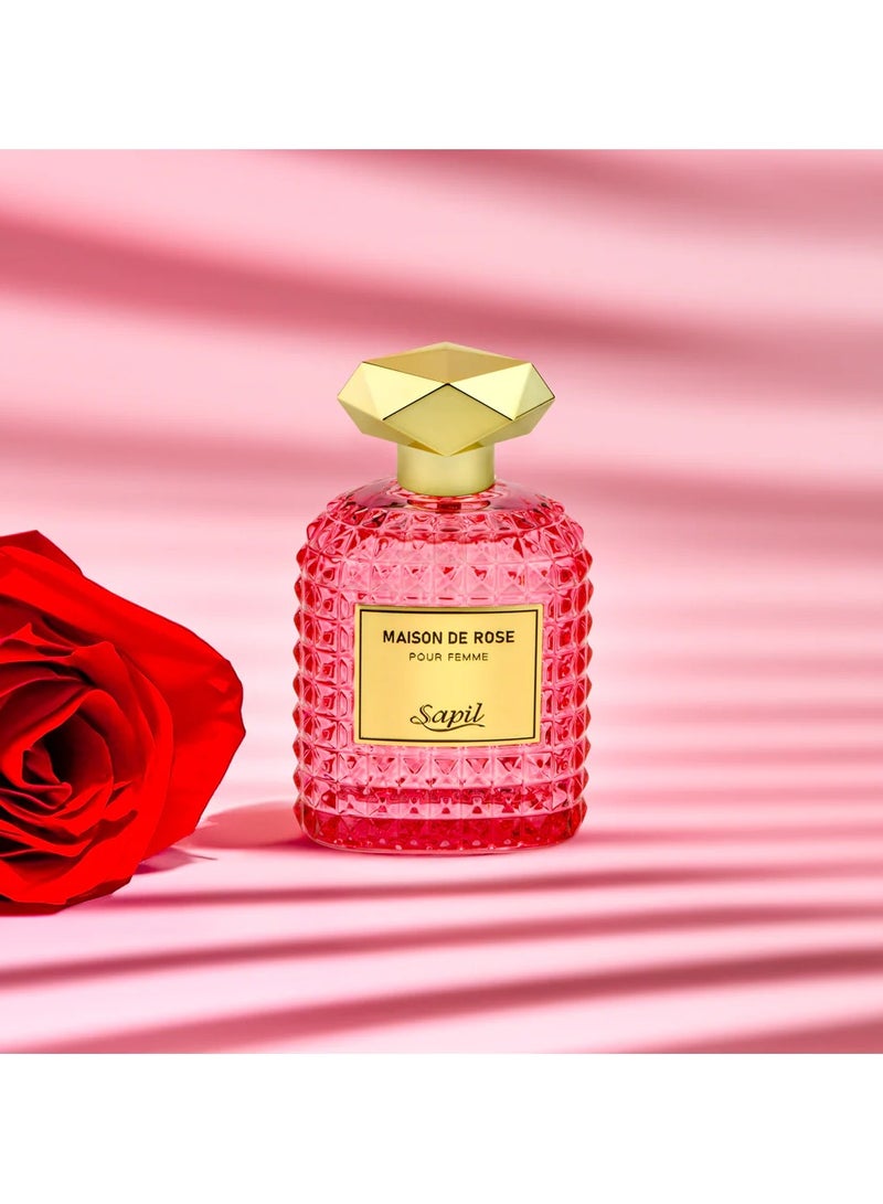 sapil Maison De Rose Eau De Parfum For Women - 100 ML - Image 3